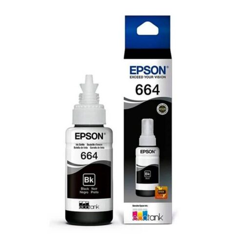 Botella de tinta EPSON T664120, color negro, contenido 70ml