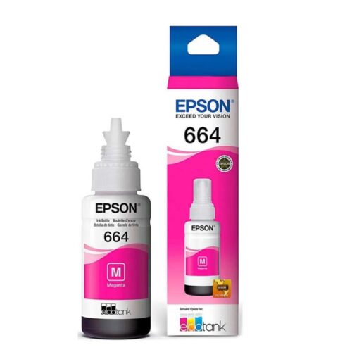 Botella de tinta EPSON T664320, color magenta, contenido 70ml