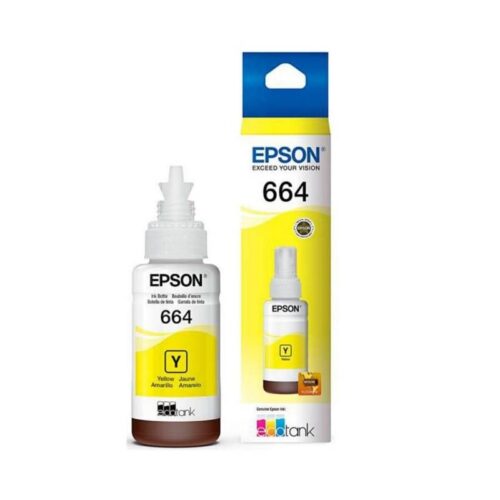 Botella de tinta EPSON T664420, color amarillo, contenido 70ml